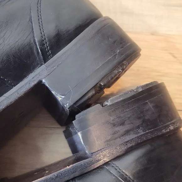 COLE HAAN Nike Air Black Leather Military Boot - O11062 - Picture 6 of 15